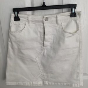 White denim skirt size small